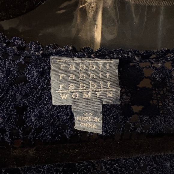 Rabbit Rabbit Rabbit Midnight Blue Lace Top - Picture 2 of 3